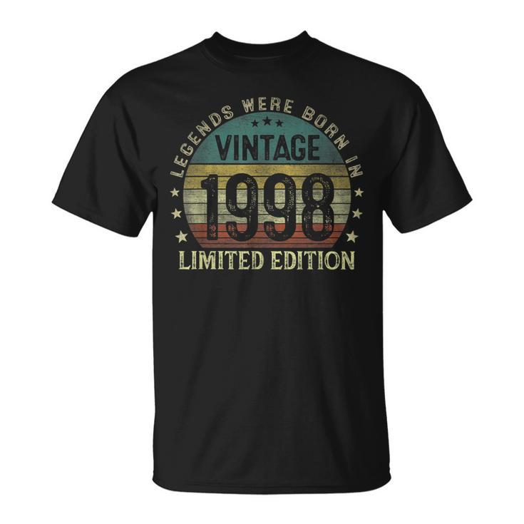 Legenden 1998 Geboren T-Shirt, 25. Geburtstagsfeier Idee