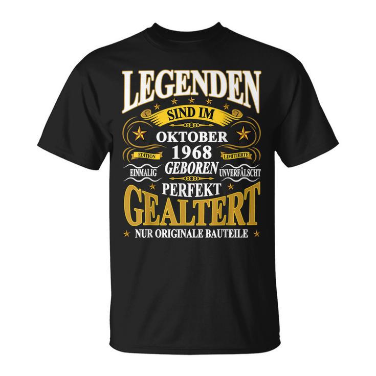 Legenden Sind Im Oktober 1968 Geboren 55 Geburtstag Lustig T-Shirt