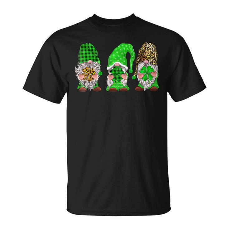 Leprechaun Irish Gnomes Leopard Plaid St Patricks Day Gifts  Unisex T-Shirt