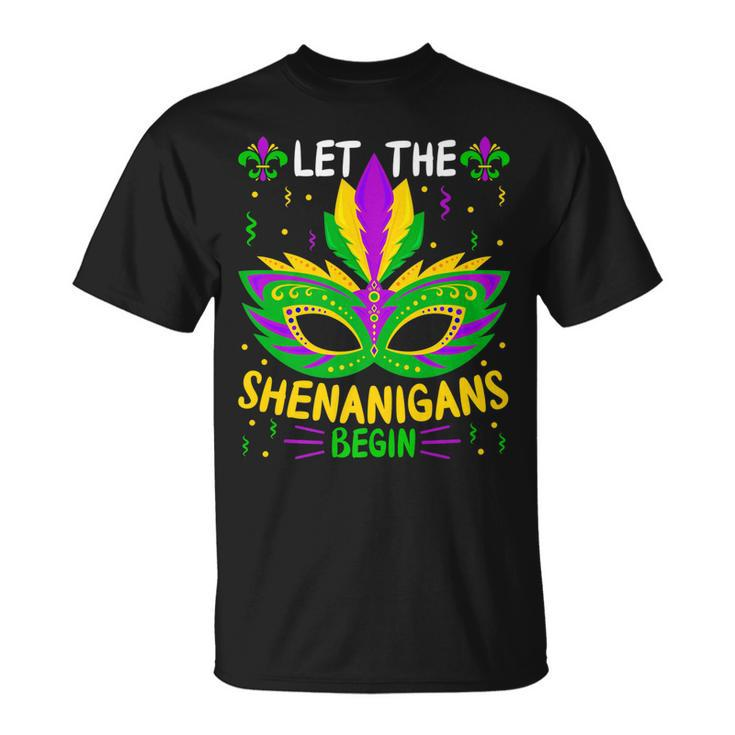 Let The Shenanigans Begin Carnival Mardi Gras T-Shirt