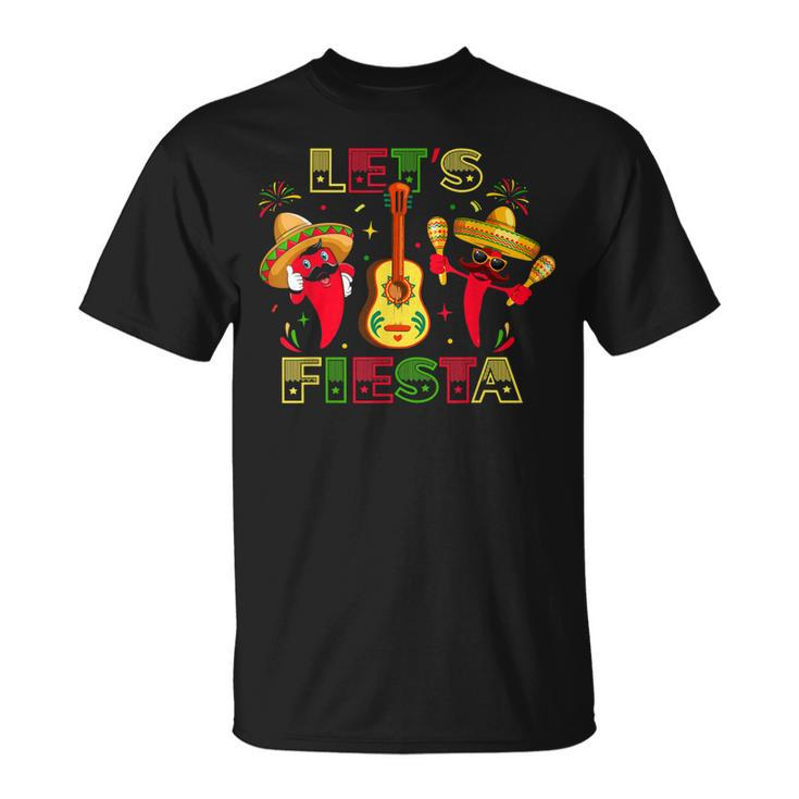 Lets Fiesta Cinco De Mayo Funny Dancing Mexican Taco Griddy  Unisex T-Shirt