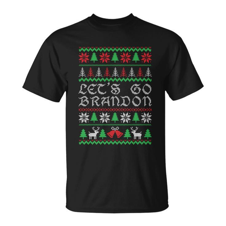 Lets Go Brandon Ugly Christmas Cool Gift Unisex T-Shirt