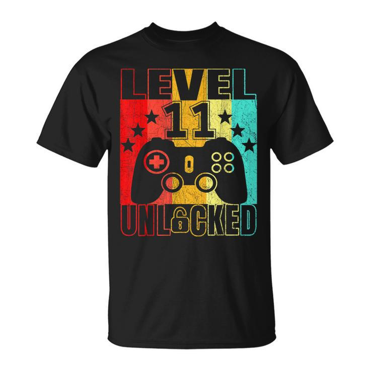 Level 11 Unlocked 11Yr Bday Boys 11Th 11 Years Old Birthday  Unisex T-Shirt