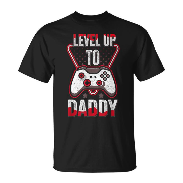 Level Up To Daddy Future Dad Level Unlocked 2023  Unisex T-Shirt
