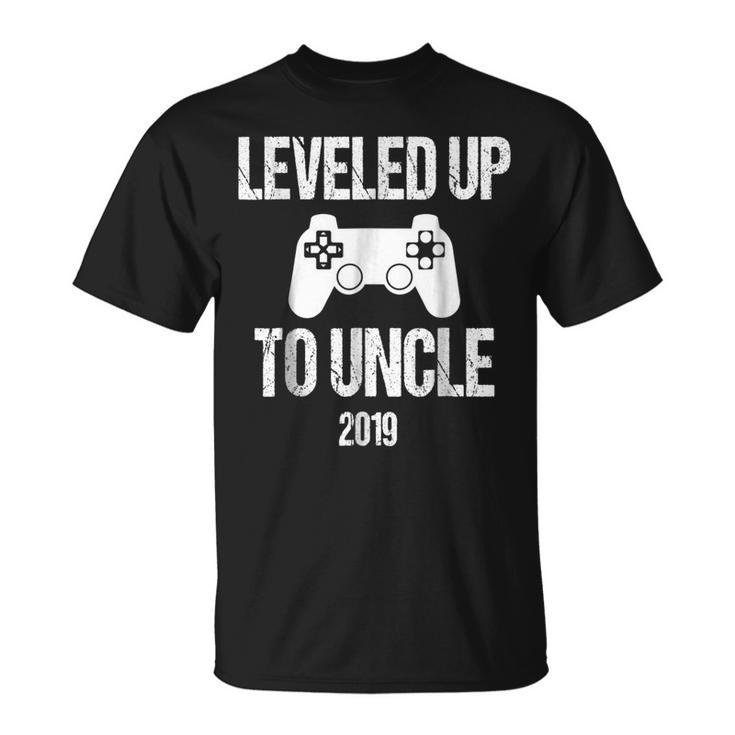 Leveled Up To Uncle 2019 New UncleGift For Gamer Unisex T-Shirt