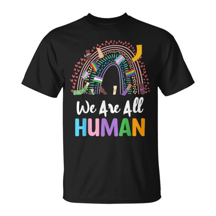 Lgbtq Wir Sind Alle Menschen T-Shirt