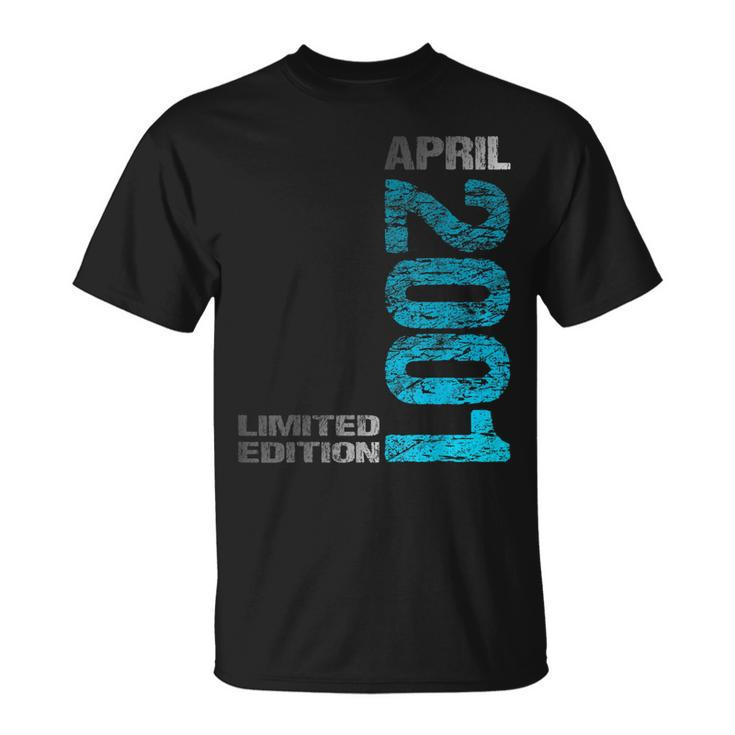 Limited Edition April 2001 22Th Birthday Born 2001  Unisex T-Shirt