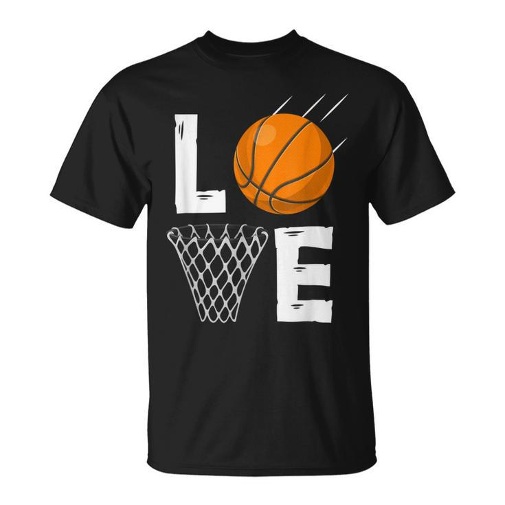 Love Basketball Funny Sports Valentines Day Costume  Unisex T-Shirt