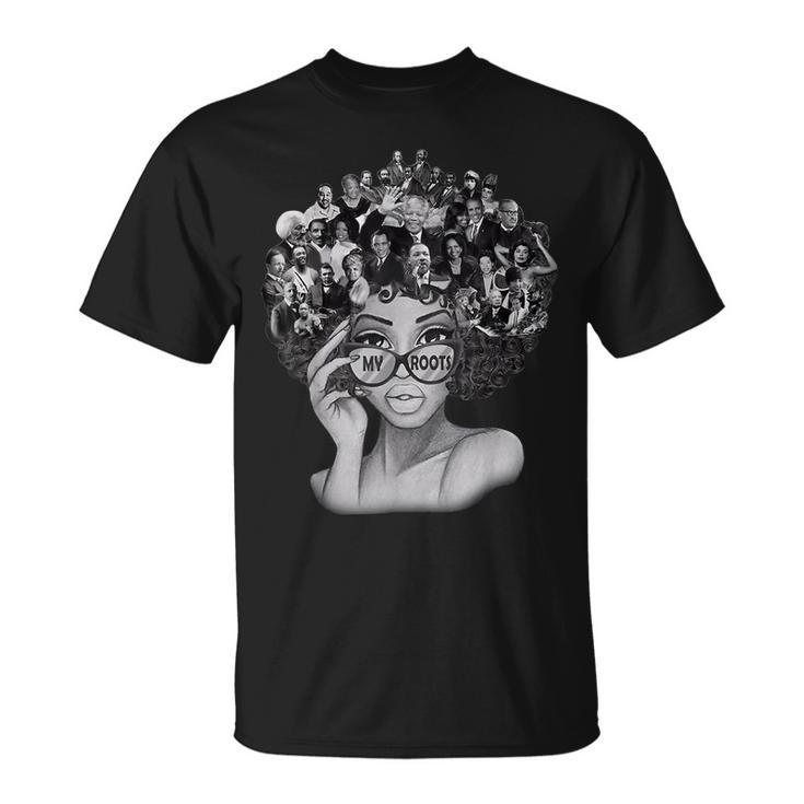 I Love My Roots Back Powerful History Month Pride Dna V5 T-Shirt