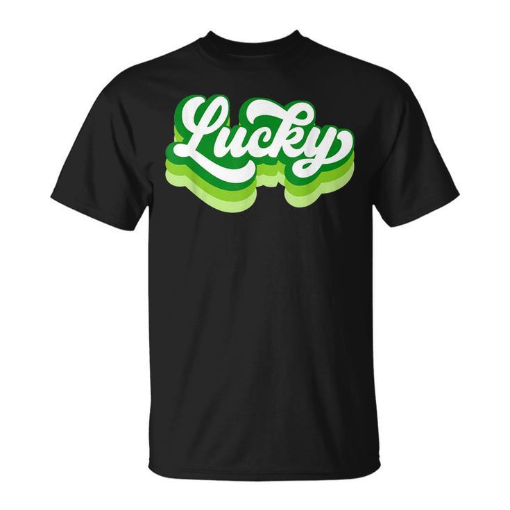 Lucky Green Retro St Patricks Day Irish T-Shirt
