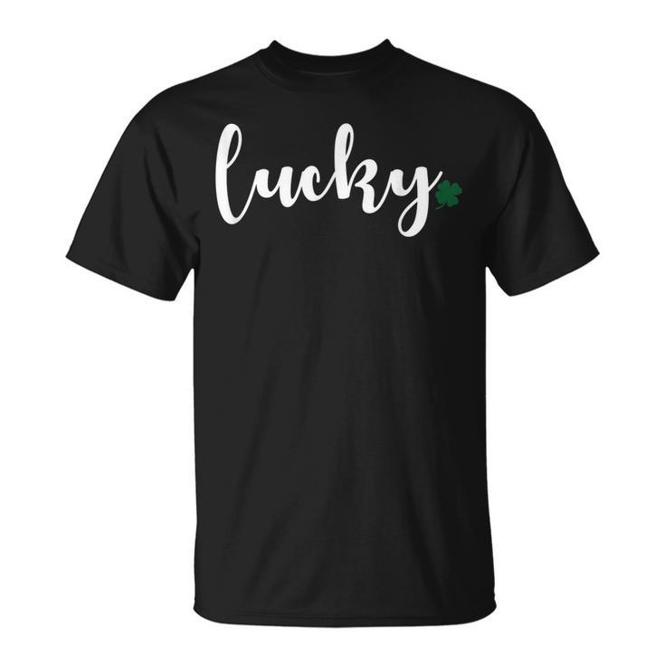 Lucky Shamrock St Patricks Day Irish Asm Graphic  Unisex T-Shirt
