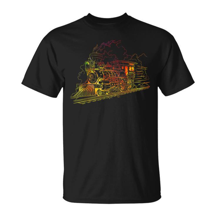 Lustige Zug-Eisenbahn-Lokomotive T-Shirt