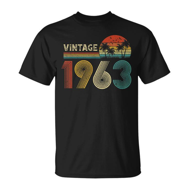 Made In 1963 60 Years Old Vintage 60Th Birthday T-shirt