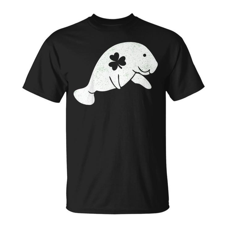 Manatees St Patricks Day Shirt Lover Save Irish Floaty Gift Unisex T-Shirt