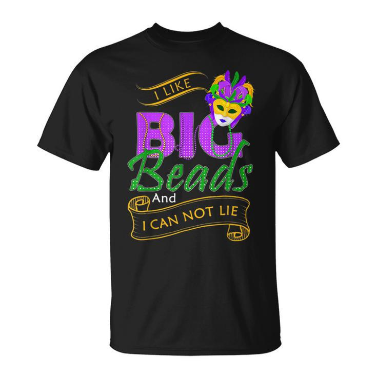 Mardi Gras 2023 I Like Big Beads And I Can Not Lie Costume T-Shirt