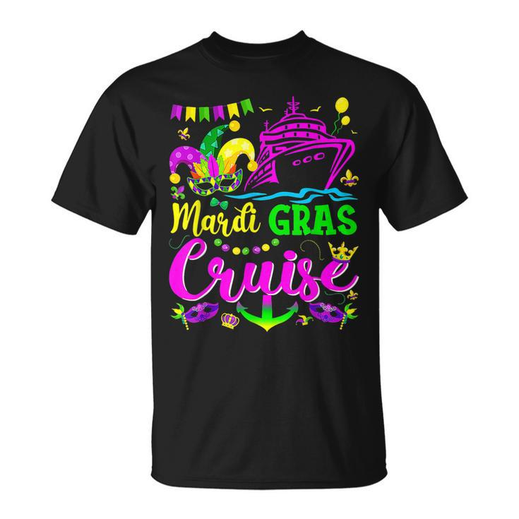 Mardi Gras Cruise Cruising Mask Mardi Gras Cruise Ship T-Shirt