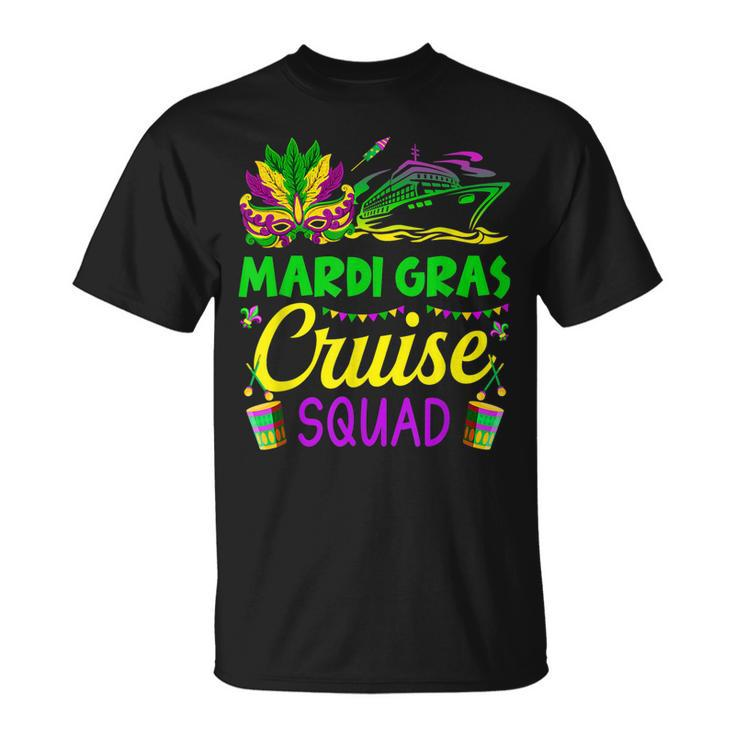 Mardi Gras Cruise Squad Matching Group Cruising Cruise Ship T-Shirt