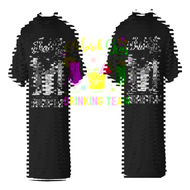 Mardi Gras Drinking Team Carnival Fat Tuesday Lime Cocktail T-Shirt