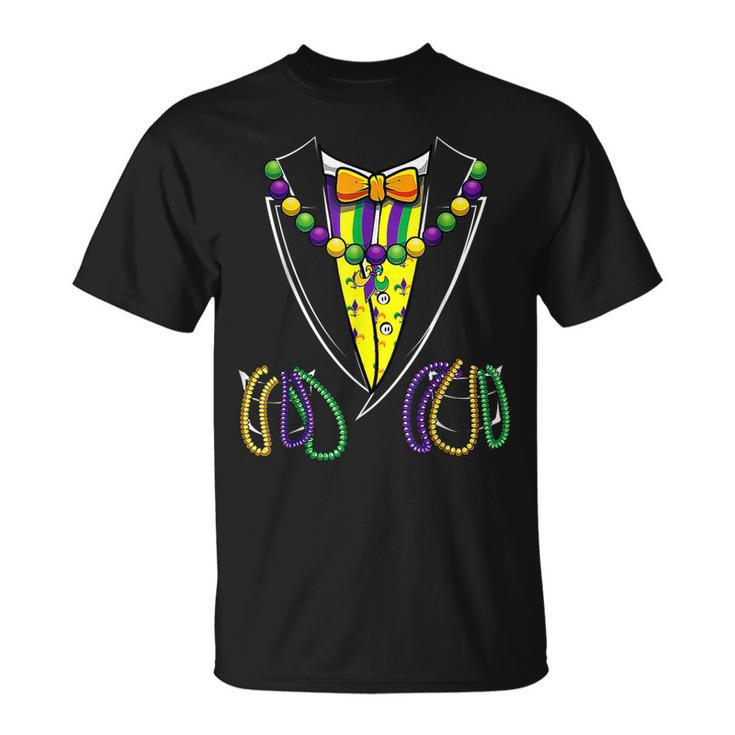 Mardi Gras Tuxedo Suit Gentlemen Festival Parade Costume T-shirt
