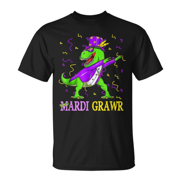 Mardi Graw Dinosaur Mardi Gras Let Shenanigans Begin T-Shirt