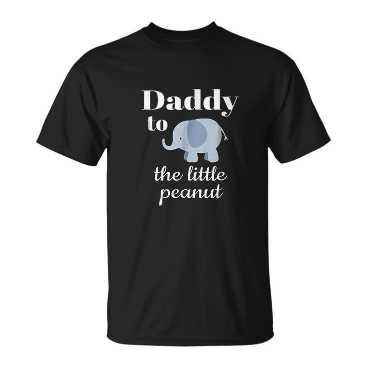 Matching Baby Shower Couples Elephant Daddy Peanut T-shirt