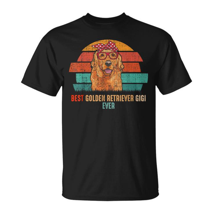 Mb Vintage Best Golden Retriever Gigi Ever Dog Pets Lovers W Unisex T-Shirt