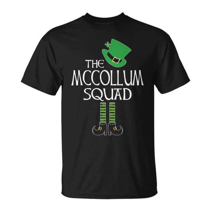 Mccollum Name Gift The Mccollum Squad Leprechaun V2 Unisex T-Shirt