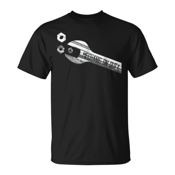 Mechanic On Duty Wrench And Nuts Unisex T-Shirt
