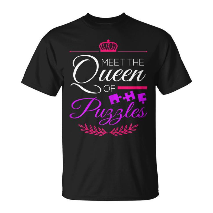 Meet The Queen Of Puzzles Queen Puzzle Kooky Puzzle Lovers T-shirt
