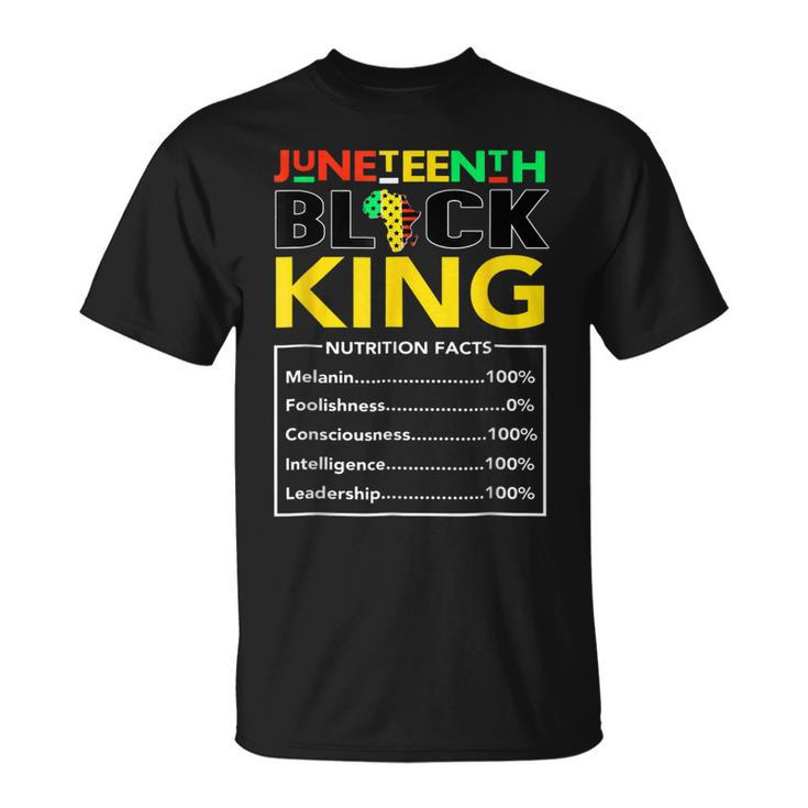 Melanin Dad Fathers Day Father Fun Junenth Black King T-shirt