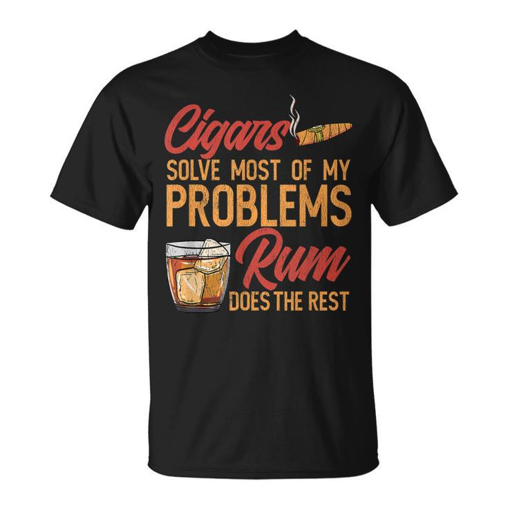 Mens Cigar And Rum Lovers I Cuban Cigar Unisex T-Shirt