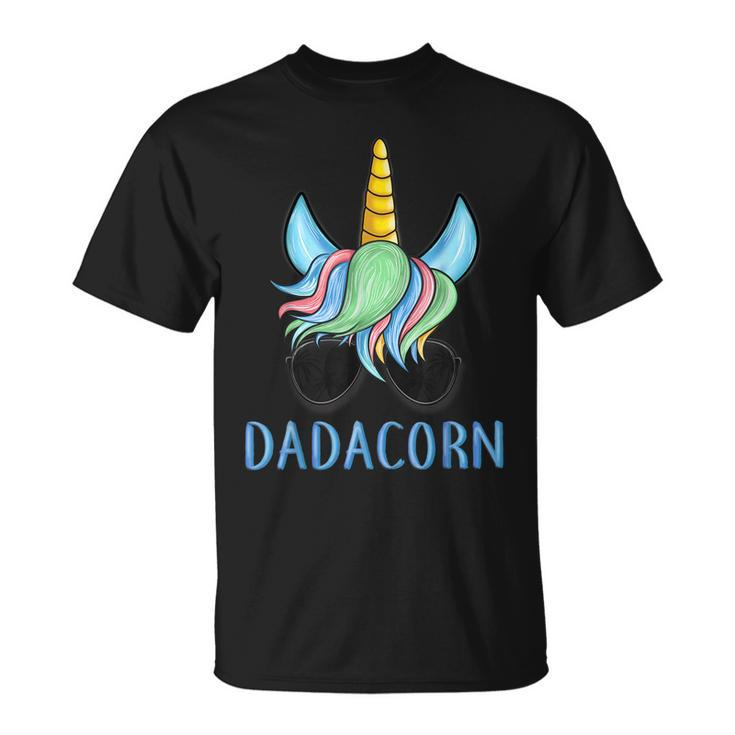Mens Dadacorn Unicorn Dad Fathers Day  Unisex T-Shirt
