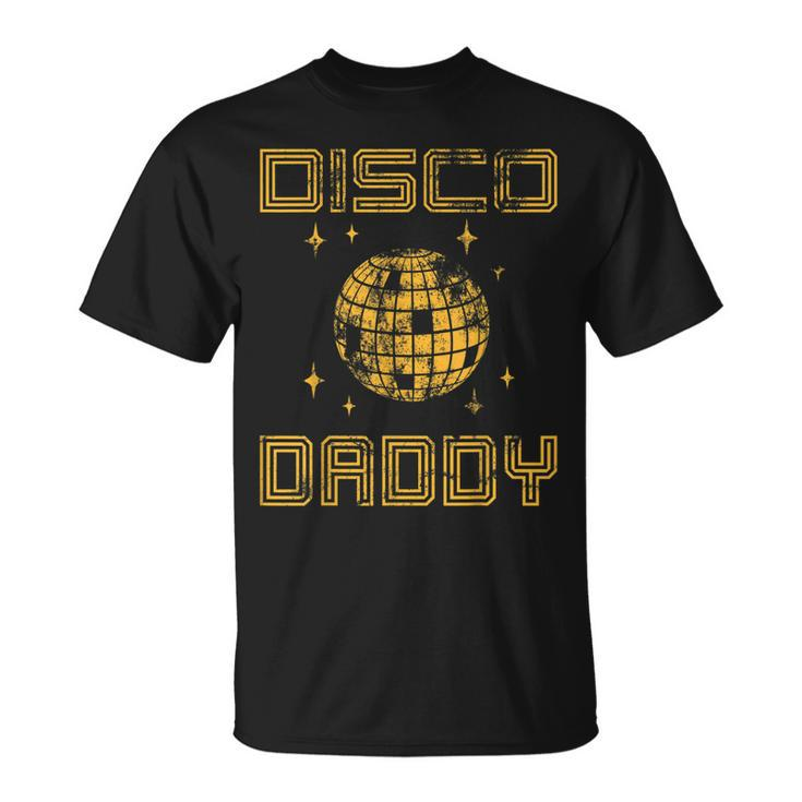 Mens Disco Daddy Retro Matching 60S 70S Party Costume Dad  Unisex T-Shirt