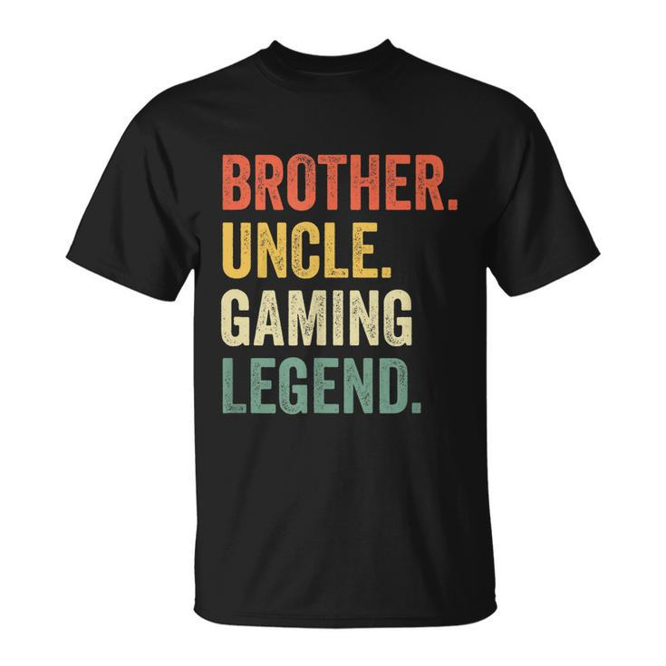 Mens Funny Gamer Brother Uncle Gaming Legend Vintage Video Game Tshirt Unisex T-Shirt