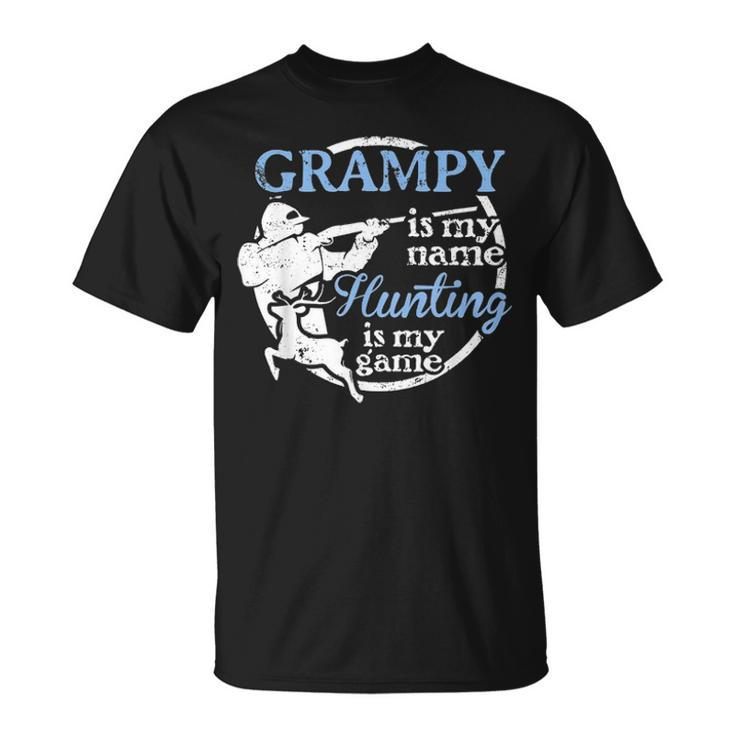 Mens Hunting Grampy Fathers Day Gift For Dad Or Grandpa Hunter Unisex T-Shirt