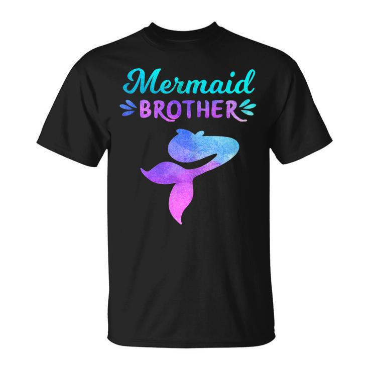 Mens Mermaid Brother Mermaid Birthday Party Shirts Unisex T-Shirt
