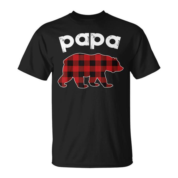 Mens Papa Bear TshirtPapa Bear Fathers Day ShirtMatching Family Unisex T-Shirt