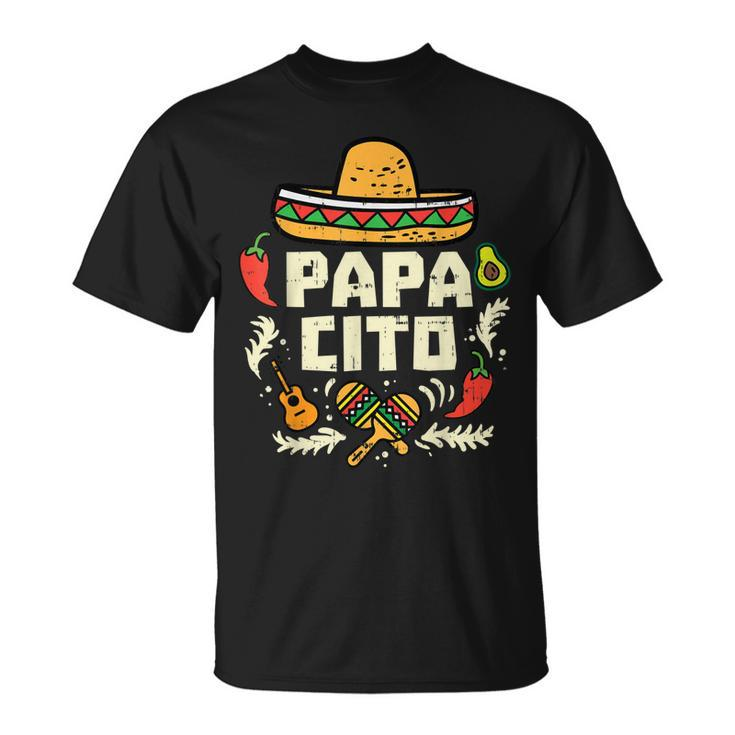 Mens Papacito Family Cinco De Mayo Matchin Couple Mexican Dad Men  Unisex T-Shirt