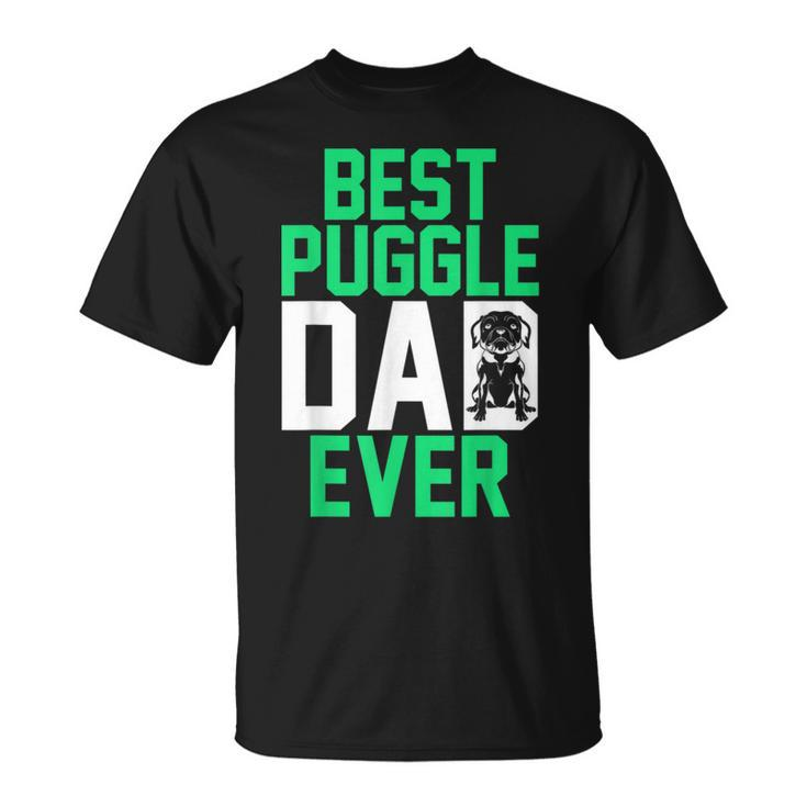 Mens Pet Owner Animal Dog Lover Daddy Best Puggle Dad Ever Puggle Unisex T-Shirt