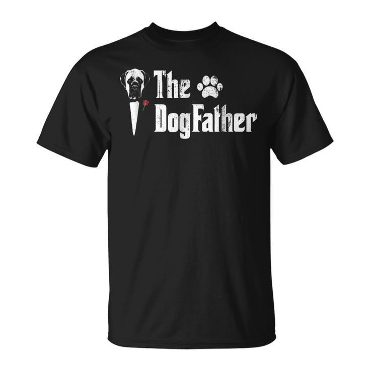 Mens The Dogfather English Mastiff Dog Dad Tshirt Fathers Day G Unisex T-Shirt