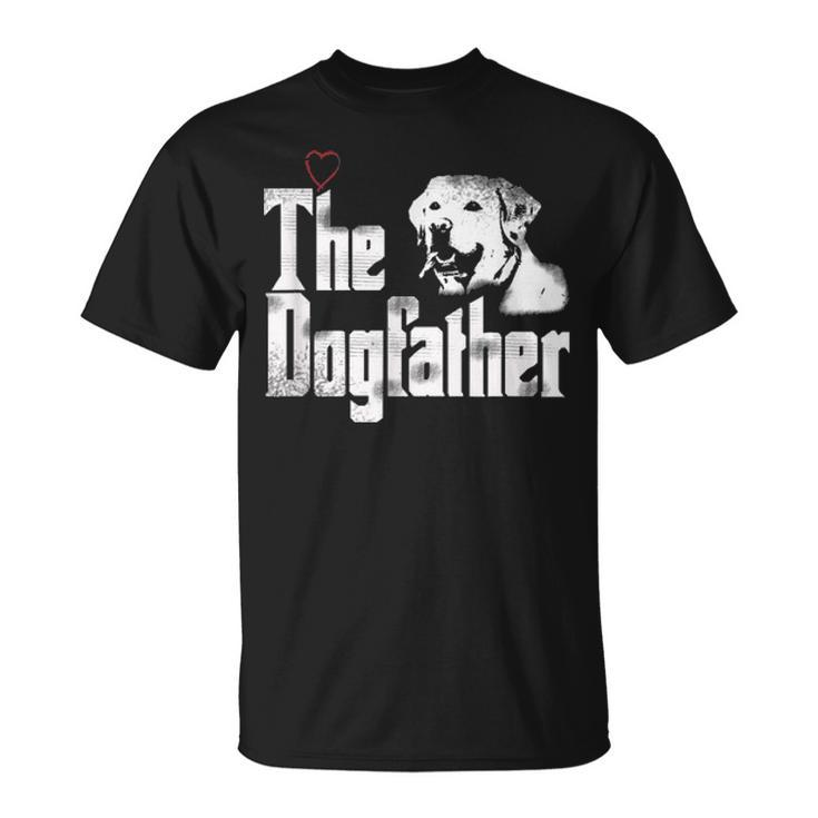 Mens The Dogfather  Labrador Dad T Fathers Day Gift Unisex T-Shirt
