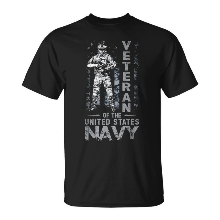 Mens Veteran Of The United States Us Navy Fathers Day Gift Unisex T-Shirt
