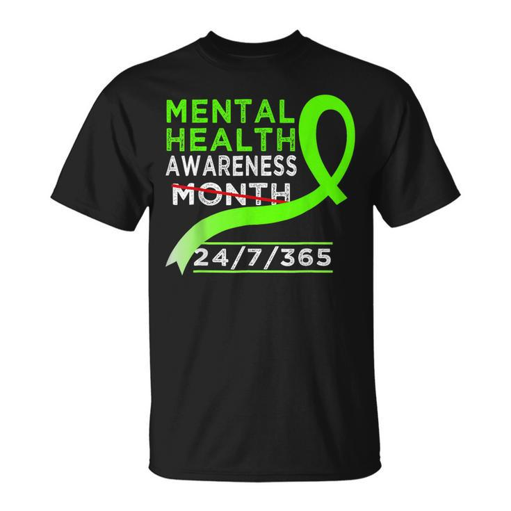 Mental Health Awareness Month Of May Fight The Stigma  Unisex T-Shirt