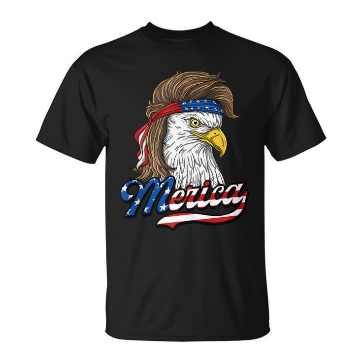 Merica Patriotic Usa Eagle Of Freedom 4Th Of July T-Shirt