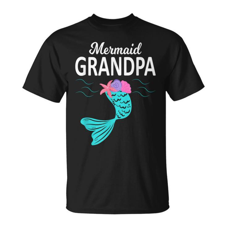 Mermaid Grandpa  Funny Merman Grandpa Family Matching Unisex T-Shirt
