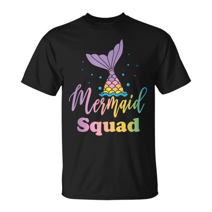 Mermaid Squad Birthday Party Girls Gifts Unisex T-Shirt