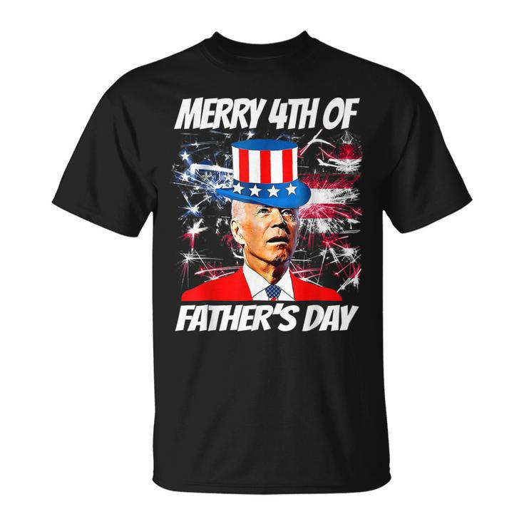 Merry 4Th Of Fathers Day Joe Biden Happy Fathers Day T-shirt