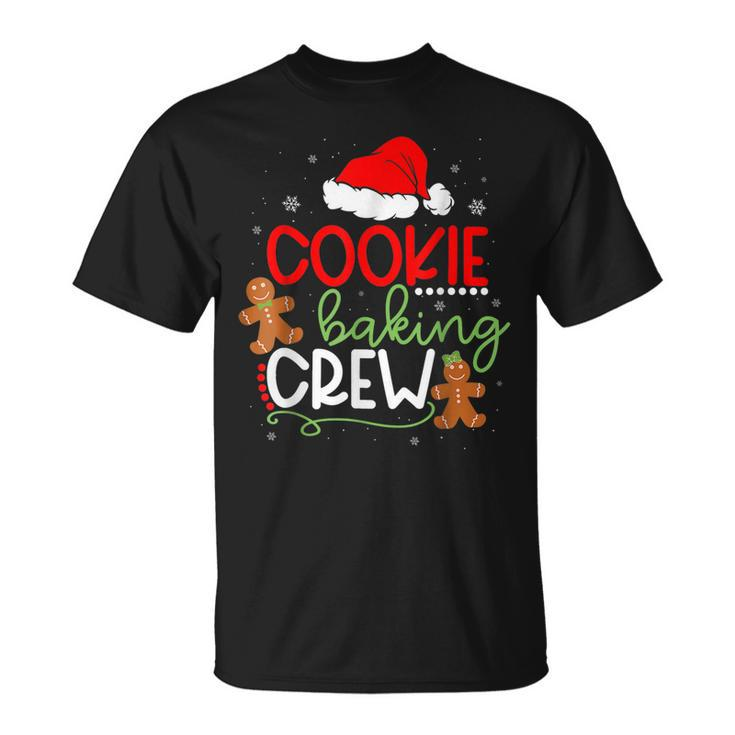 Merry Christmas Cookie Baking Crew Ginger Santa Pajamas Xmas T-shirt