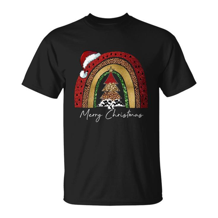 Merry Christmas Rainbow Unisex T-Shirt