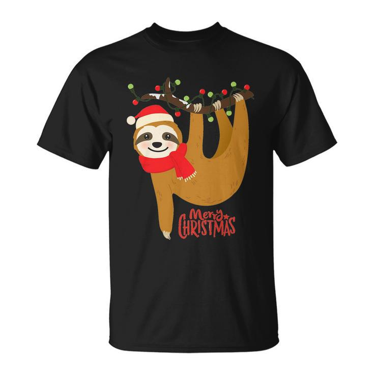 Merry Christmas Sloth Slothmas Unisex T-Shirt